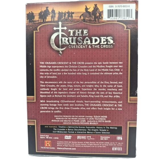 The Crusades Crescent & The Cross History Channel Miniseries DVD Set - Picture 4 of 6